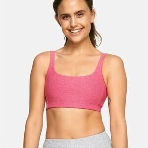Outdoor Voices Double Time Medium Support Sports Bra Pink Women's Size Small